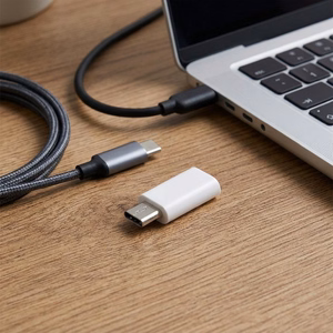Adapteris Type C to Micro USB Blue Star - baltas