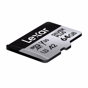 Karta pamięci Lexar High-Performance Silver Plus microSDXC 64GB + adapter