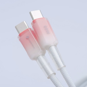 Кабель USB C to USB C Forcell F-Energy QC4.0 PD 3A 60W Gradient 1 m C354 белый