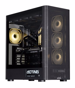 Actina 5901443440246 PC AMD Ryzen™ 9 9900X3D 32 GB DDR5-SDRAM 1 TB SSD NVIDIA GeForce RTX 5070 Ti Windows 11 Home „Midi Tower“ Juoda