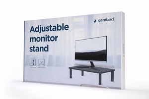 Gembird MS-TABLE-01 monitoriaus laikiklis arba stovas Juoda Stalas