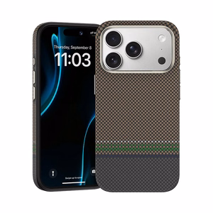 Benks magnetinis Armor Pro Prestige Kevlar 600D dėklas (Y070) Iphone 17 Pro Max telefonui (su kameros valdymo mygtuku)