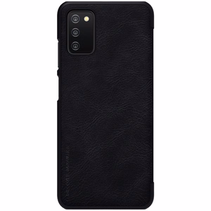 Nillkin Qin кожаный чехол-кобура для Samsung Galaxy A03s чёрный