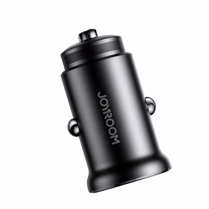 Joyroom JR-CCN05 automobilinis įkroviklis USB-C / USB-A 30W, juodas