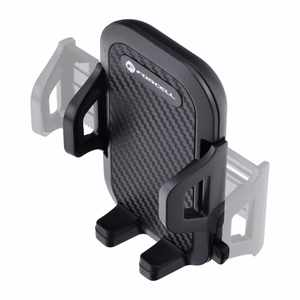 Automobilinis universalus telefono laikiklis Forcell (17cm) Long arm tvirtinamas ant prietaisų skydelio, juodas