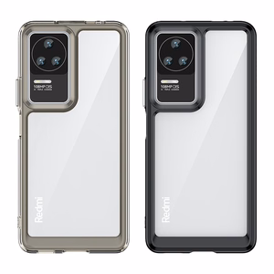 Чехол Outer Space для Xiaomi Poco F4 5G с гибкой рамкой чёрный