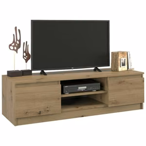 Top E Shop RTV 120 – TV stand with 2 shelves, Artisan oak