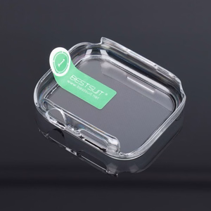 Bestsuit dėklas su hibridiniu stiklu Apple Watch serijai 7/8/9-45mm - skaidrus