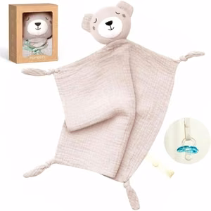 Momcozy medvilninis meškiukas kūdikiams, rožinis