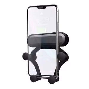 Universalus automobilinis telefono laikiklis Omega (4.7 - 6.5 colių) ventiliacijos grotelėms, juodas