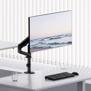 Ergo Office ER-691 B – dujinės spyruoklės monitoriaus laikiklis 17–32 col. ekranams, 1–10 kg, VESA iki 100×100, matinis juodas
