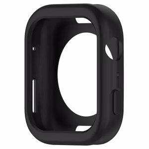 Silikoninis dėklas laikrodžiui Apple Watch 44 mm (Series 4/5/6/SE) - juodas