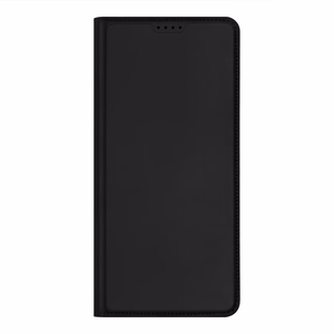 Dux Ducis Skin Pro Dėklas Realme 10 Pro lankstus dangtelis kortų piniginė stovas - juodas
