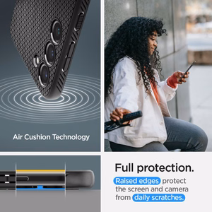 Spigen Liquid Air dėklas telefonui Samsung Galaxy S23 - matinė juoda