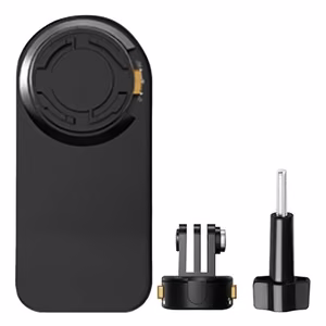 PULUZ kuprinės laikiklis sportinėms kameroms (įskaitant Osmo Action 5 Pro, Insta360 Ace Pro 2) (juodas)