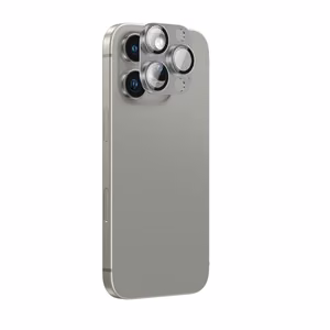 AmazingThing Aviation-Grade Alloy Tempered Glass Lens for iPhone 16 Pro / 16 Pro Max Camera Lens - Gray