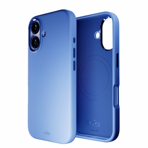 Puro Icon Mag Pro Magnetinis Silikoninis dėklas telefonui iPhone 16 - Mėlyna