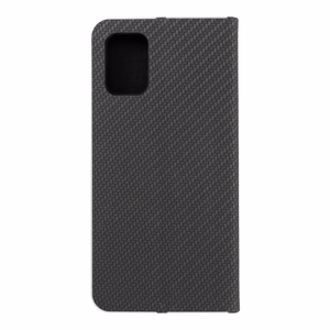 Чехол-книжка для Samsung A71 Luna Book Carbon чёрный