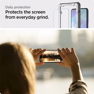Spigen ALM Glas.tR grūdintas stiklas Samsung Galaxy S21 FE - 2 vnt.