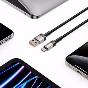 Tech-Protect UltraBoost Evo кабель USB-C USB-A 100W 5A 2м - титановый