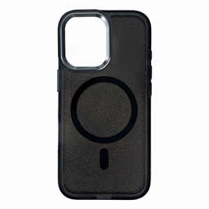 Блестящий чехол для Samsung Galaxy S26 Ultra совместимый с MagSafe - чёрный