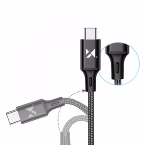 USB laidas Wozinsky WUC-C1B juodas Type-C 100cm