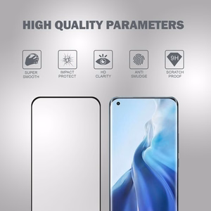 Защитное стекло Crong 3D Armor Glass Full Glue 9H для Xiaomi Mi 11, с установочной рамкой