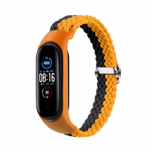 Pintas dirželis Smart Band M3/M4/M5/M6 oranžinis-pilkas