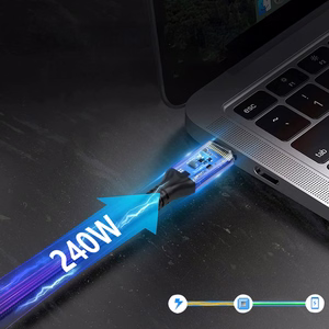 Wozinsky WPS-UY415S Кабель USB-C - USB-C 40Gb/s 240W 1.5m - чёрный
