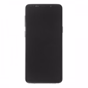 LCD ekranas suderinamas su Samsung G960 S9 su rėmeliu / Midnight Black / (Atnaujintas: Telemax) (Išdegę piktogramos baltame fone)