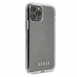 Guess GUHCN65PCGLSI iPhone 11 Pro Max серебряный/серебряный жёсткий чехол Glitter