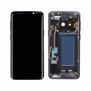 LCD ekranas, suderinamas su Samsung G960 S9 su rėmeliu / Midnight Black / HQ