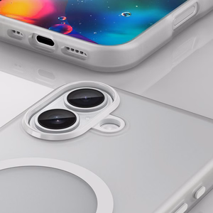Чехол Magnetic Abrasive (MagSafe) для iPhone 17 матовый белый