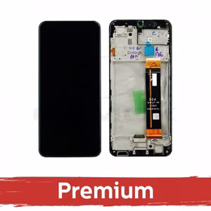 LCD ekranas skirtas Samsung A236 A23 5G juodas su rėmeliu OEM