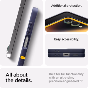 Nano Pop Mag MagSafe чехол для Samsung Galaxy Z Flip 7 - темно-синий и желтый
