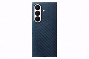 Магнитный чехол из арамидного волокна Samsung Galaxy Z Fold8 Ultra с 2 антибликовыми плёнками, синий