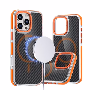 Case for Samsung A07 4G Fiber compatible with MagSafe orange