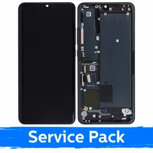 LCD Display Compatible With Xiaomi Mi Note 10 (Note 10 Pro / Note 10 Lite) With Frame / Midnight Black / (Service Pack)