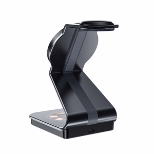 Tech-Protect QI15W-A29 3 в 1 индуктивное зарядное устройство с MagSafe для смартфона Apple Watch AirPods - чёрный