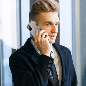Dux Ducis Fino dėklas telefonui padengtas nailono medžiaga Samsung Galaxy A03s pilkas