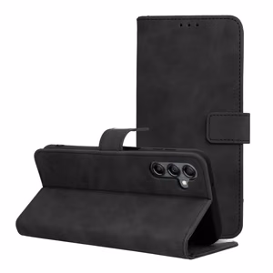 TENDER knygos dėklas telefonui SAMSUNG A14 4G / A14 5G juodas