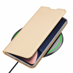 Dux Ducis Skin Pro dėklas telefonui dėklas su atvartu Xiaomi 12 Pro auksinė
