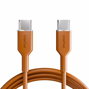 Кабель Puro ICON USB-C — USB-C 1.5м оранжевый