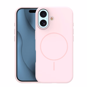 Silicone Thin Mag dėklas iPhone 17 6,3" šviesiai rožinis