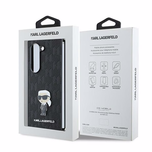 Чехол Karl Lagerfeld Saffiano Ikonik Pin для Samsung Galaxy Z Fold 6 - чёрный