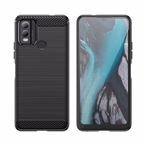 Carbon Case силиконовый чехол для Nokia C22 - чёрный