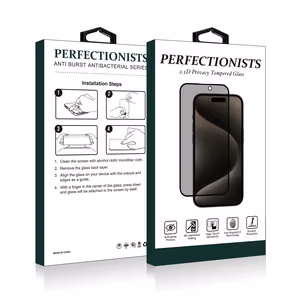 Закалённое стекло 2.5D Privacy Perfectionists для Apple iPhone 16e/17e чёрный