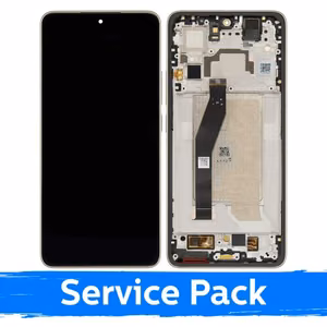 Ekranas skirtas Xiaomi 14T su rėmeliu / Titan Grey / (Service Pack)