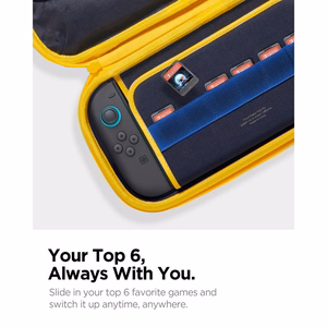 Spigen Nano Pop Pro deklas Nintendo Switch 2 - Tamsiai melynas ir geltonas