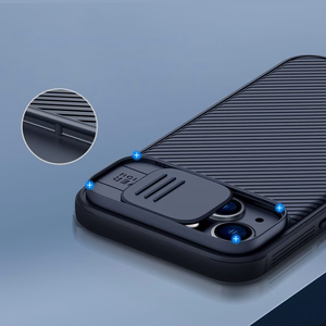 Nillkin CamShield Pro Magnetinis dėklas iPhone 14 Plus dėklas su kameros apsauga mėlynas (su MagSafe)